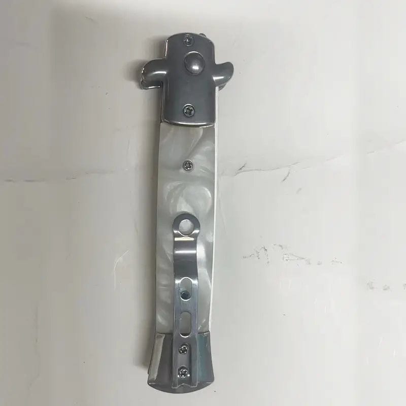 Man Up Switchblade Comb White Switch Blade Comb