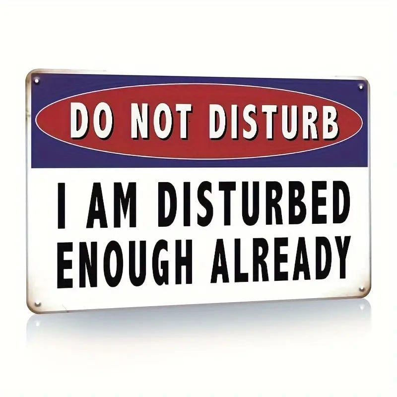 Man Up Tin Sign Do Not Disturb - Tin Sign