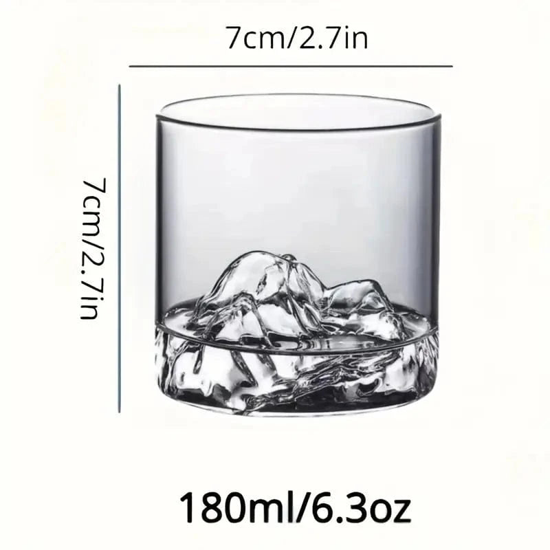 Man Up Whiskey Glass On the Rockies Glass (set of 2)