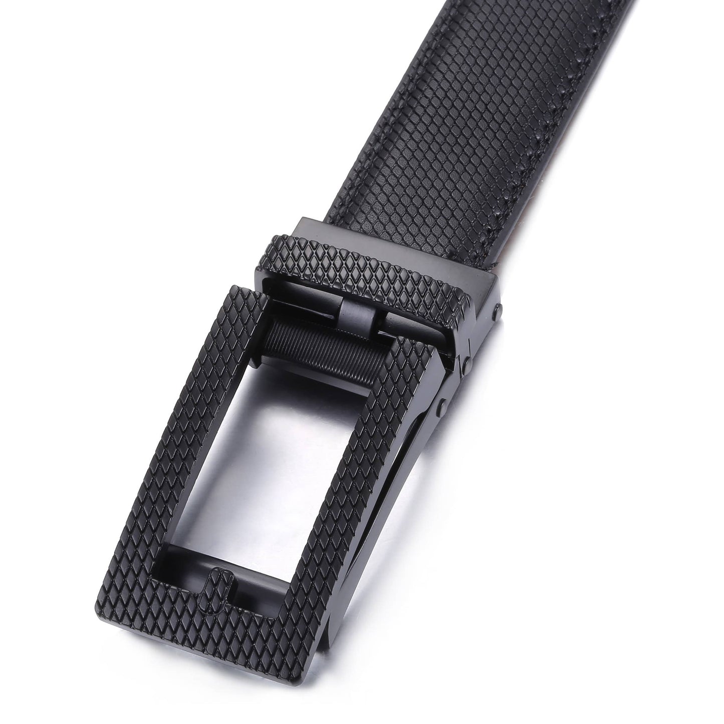 Mio Marino Mio Marino - Sophisticated Woven Ratchet Belt: Deep Charcoal / Adjustable from 28" to 44" Waist