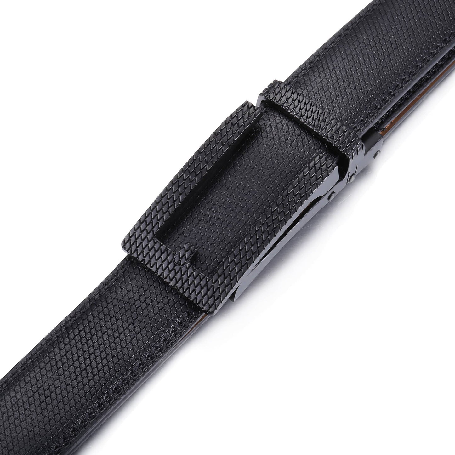 Mio Marino Mio Marino - Sophisticated Woven Ratchet Belt: Deep Charcoal / Adjustable from 28" to 44" Waist
