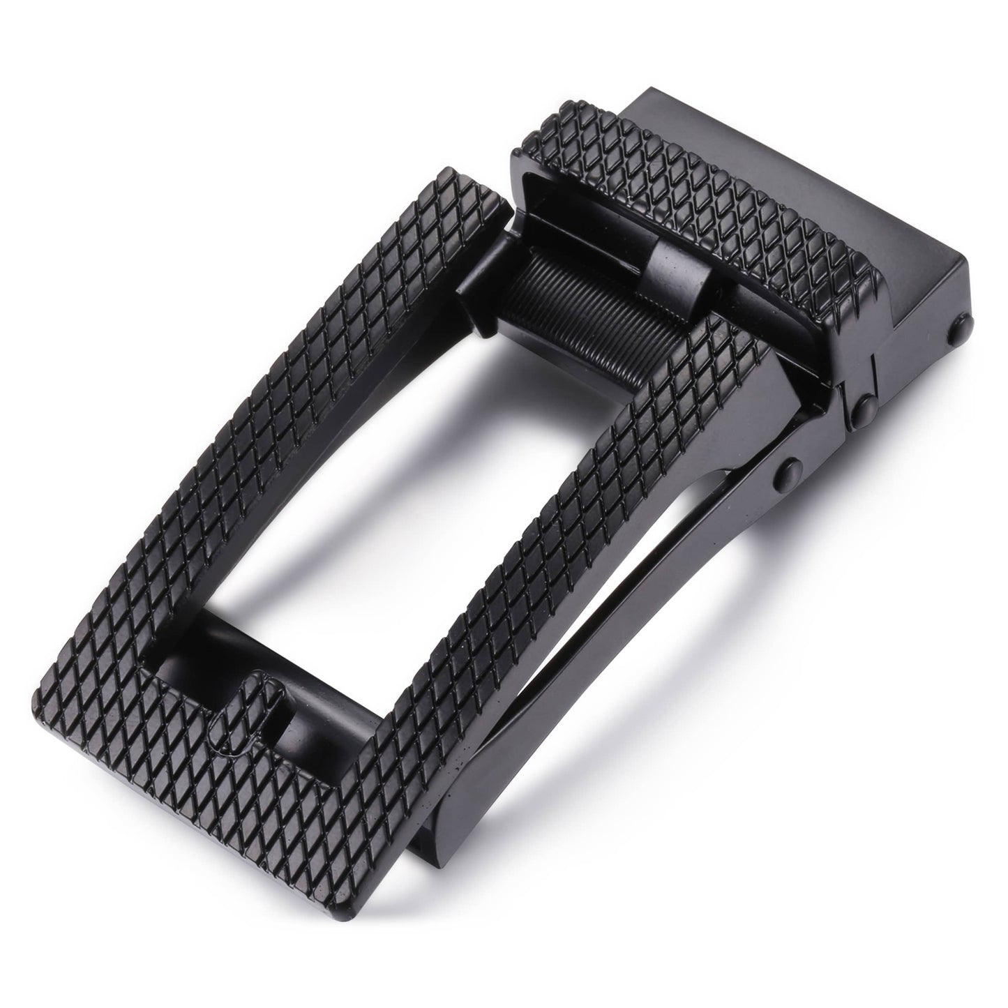 Mio Marino Mio Marino - Sophisticated Woven Ratchet Belt: Deep Charcoal / Adjustable from 28" to 44" Waist