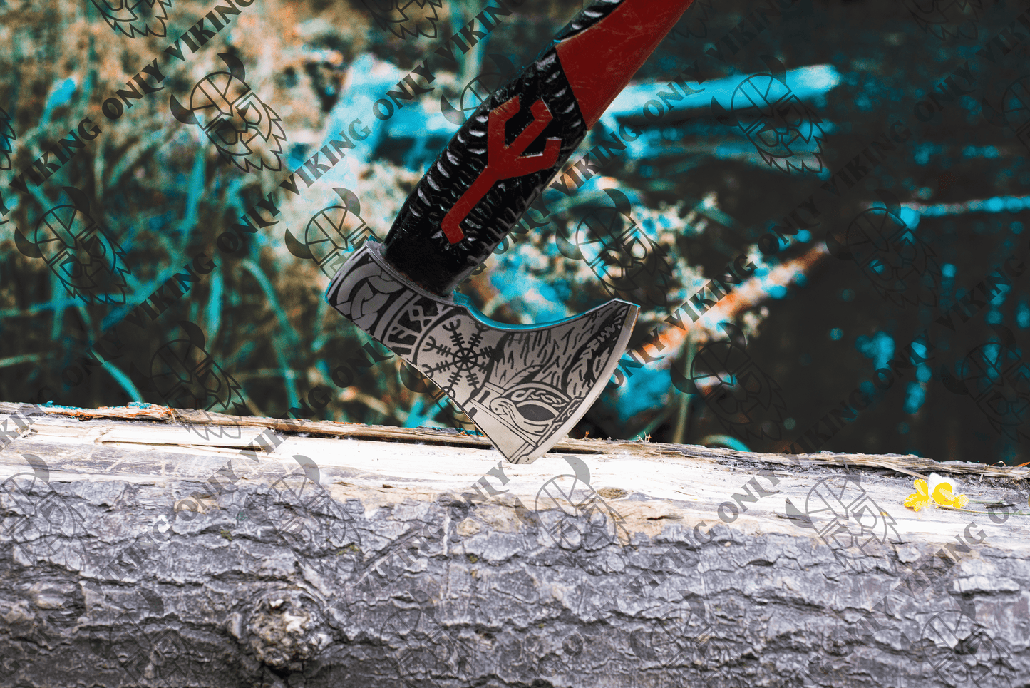 OnlyViking OnlyViking - Only Viking Axe - Premium Handcrafted Gift For Him | Medieval Hatchet Axe | Battle Axe | Bearded Axe | War Axe