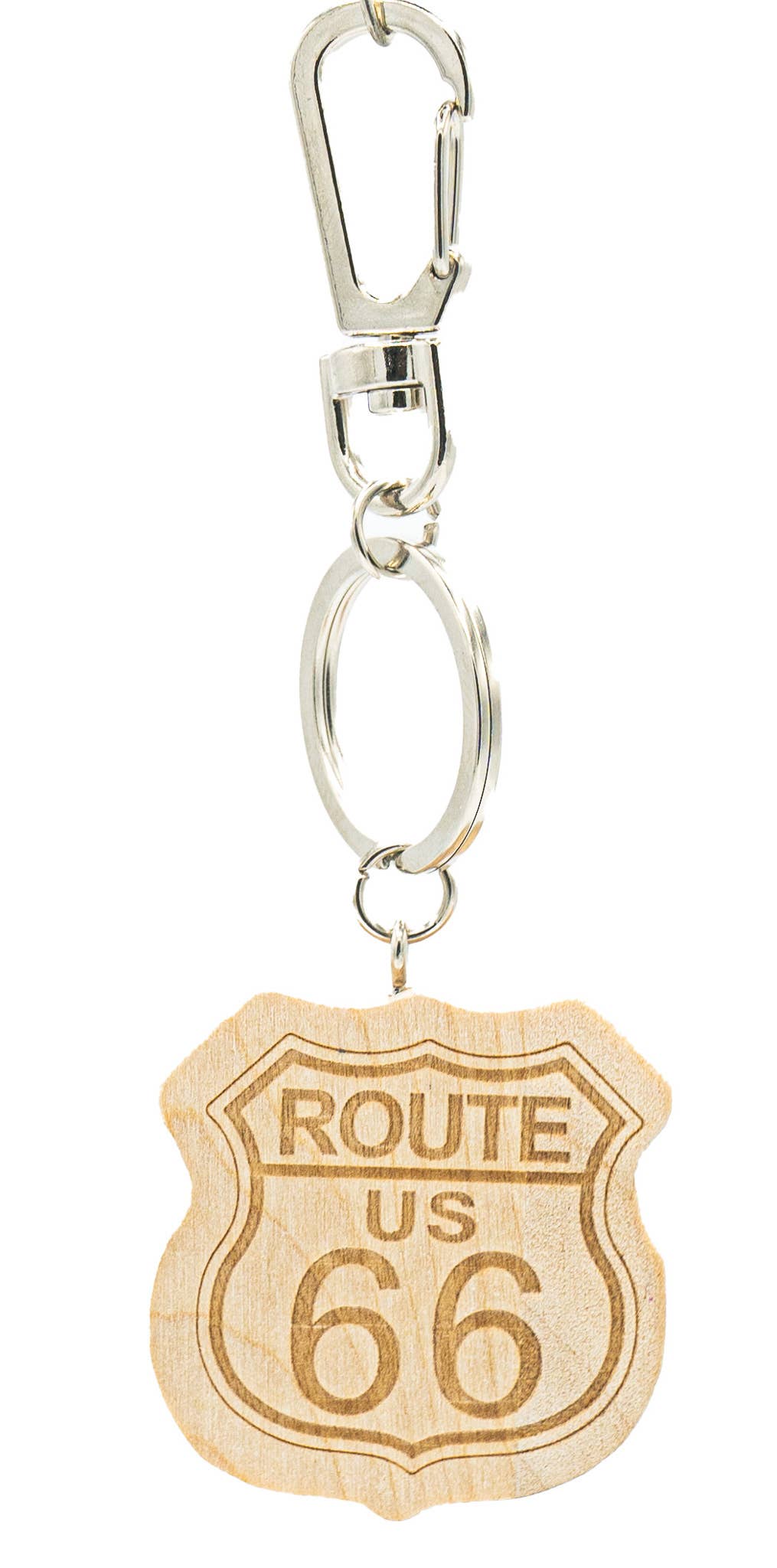 Pawnee Bill’s Pawnee Bill’s - Route 66 Wooden Keychain: Style 1