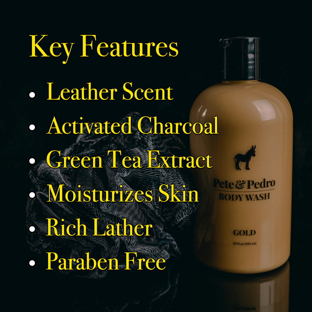 Pete & Pedro GOLD - Leather Body Wash: Gold Only $19