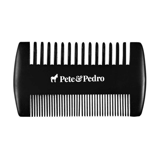 Pete & Pedro Pete & Pedro - Pocket Hair, Beard, & Mustache Double-Sided Comb