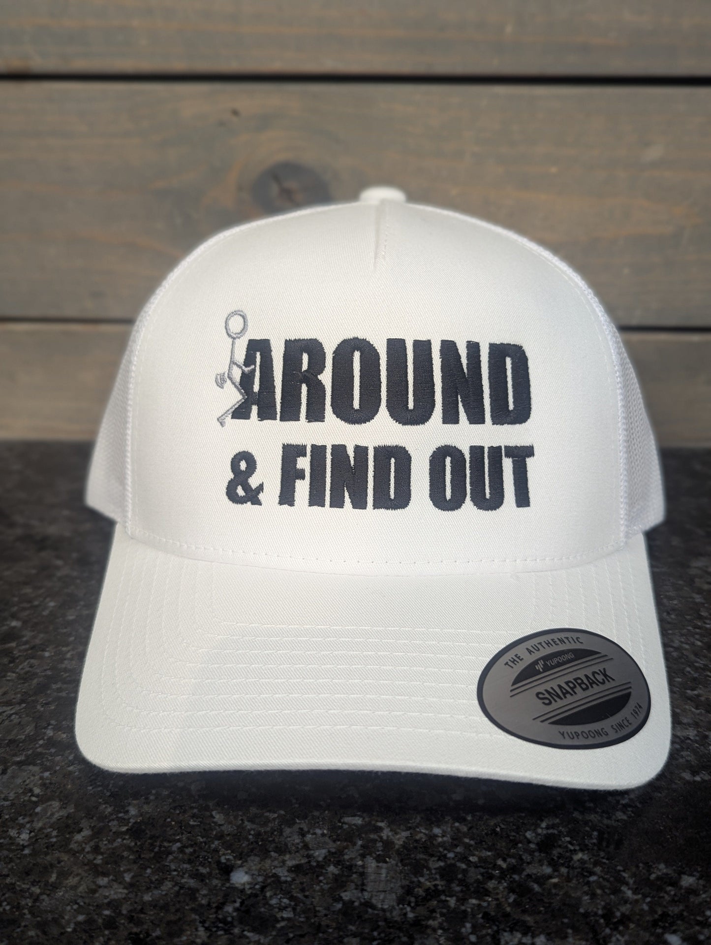 Pitcher Perfect Hat Fuck Around Find Out - Yupoong Snapback Hat