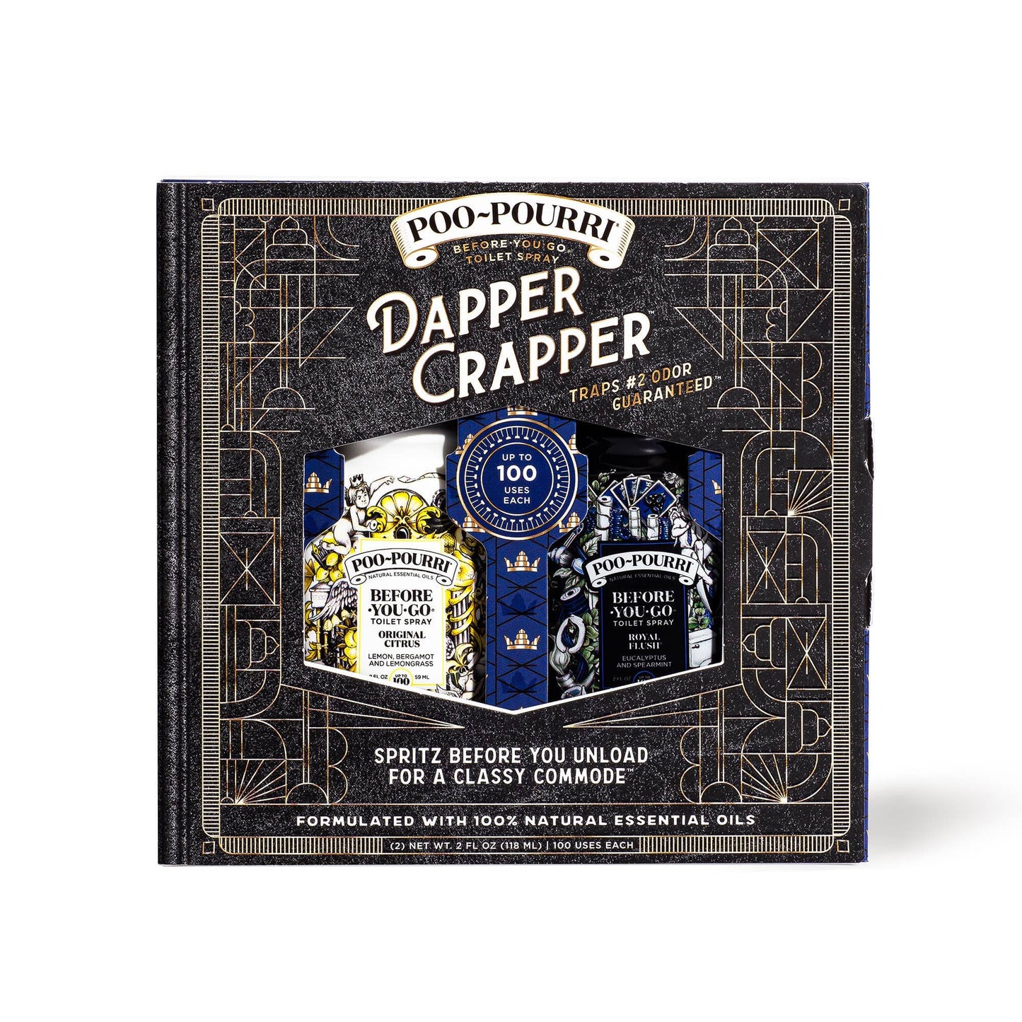 ~Pourri ~Pourri - Poo~Pourri Dapper Crapper Gift Set 2 pack 2 oz