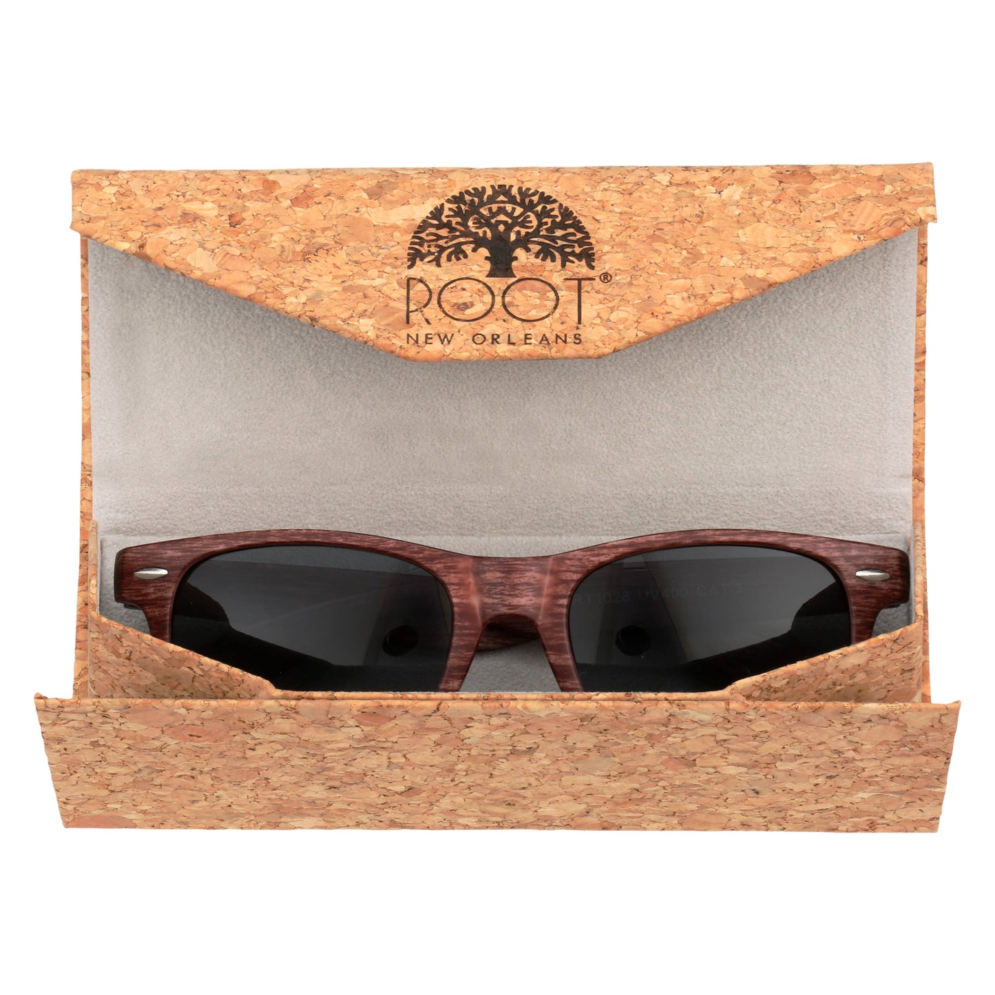 Root Sustainable Wooden Accessories LLC. Root Sustainable Wooden Accessories LLC. - CORK SUNGLASSE CASE | FOLDABLE