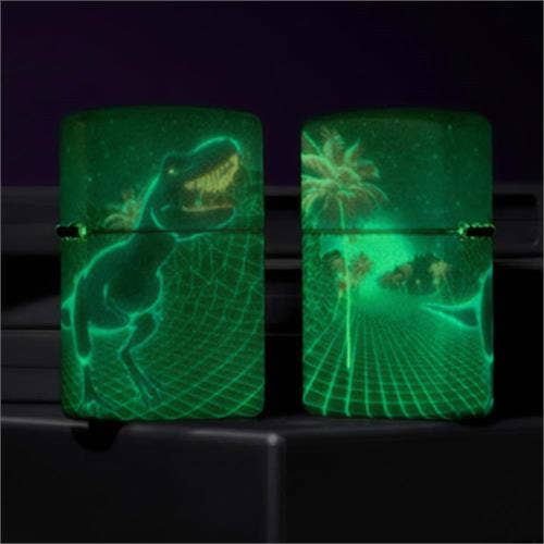 Scorpio Posters Scorpio Posters - Cyber Dino Glow in the Dark Zippo Lighter