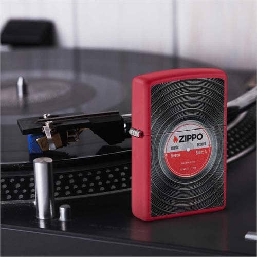 Scorpio Posters Scorpio Posters - Zippo Vinyl Record Design Zippo Lighter