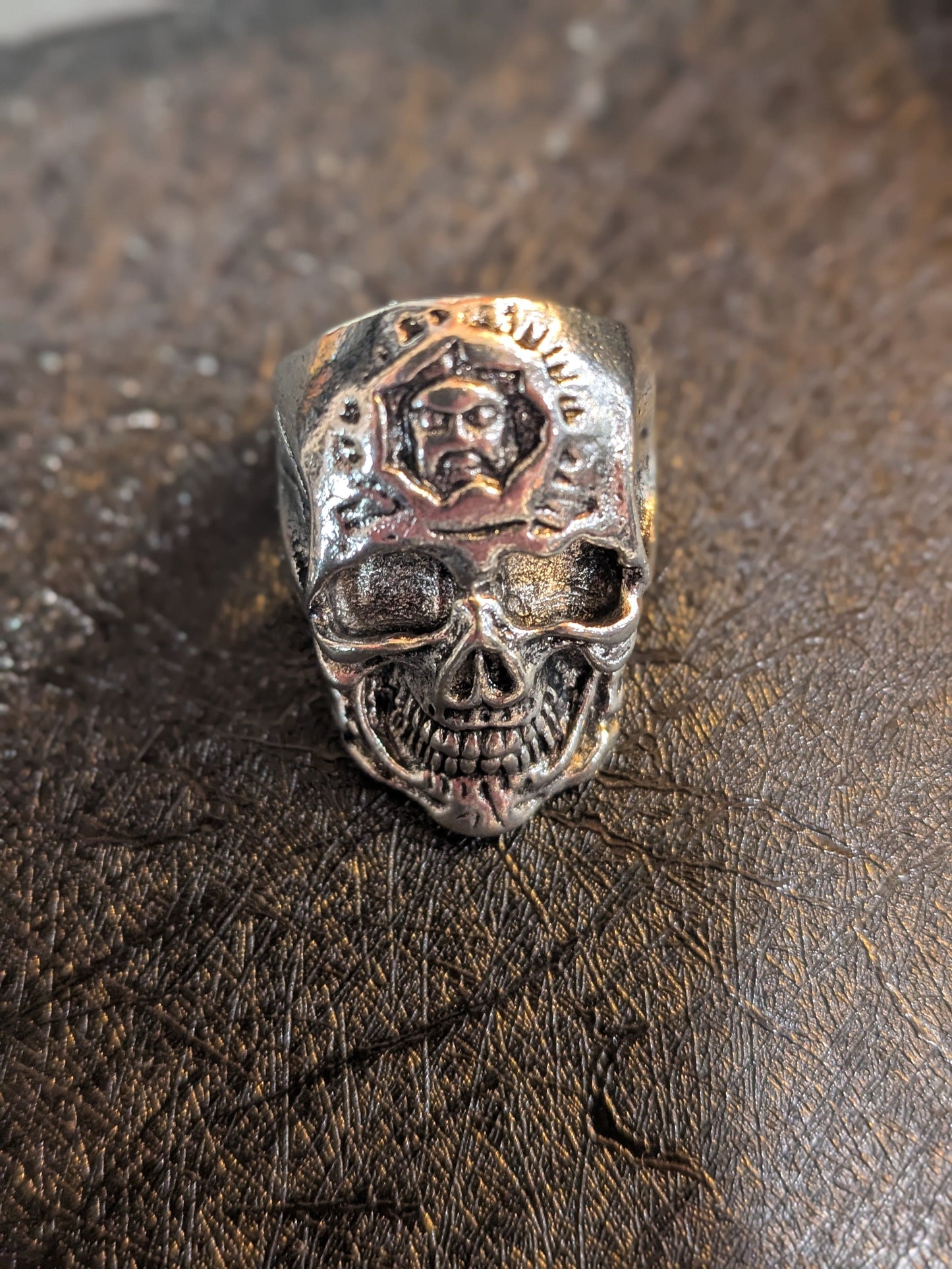 Sparkles for Smiles Mens Rings Third Eye Skeleton Ring