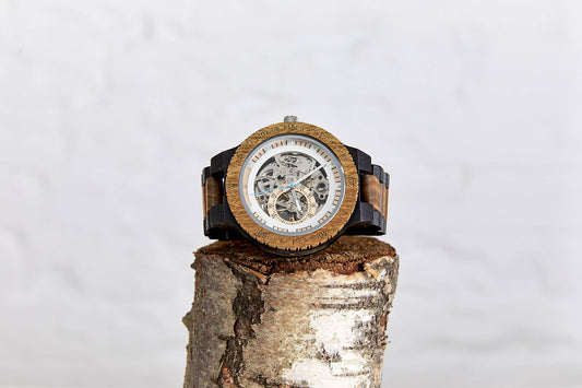 The Sustainable Watch Company The Sustainable Watch Company - The Hemlock - Handmade Recycled Natural Wood Wristwatch
