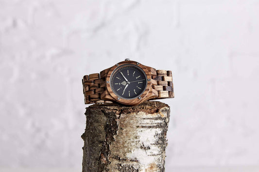 The Sustainable Watch Company The Sustainable Watch Company - The Yew - Handmade Recycled Wood Wristwatch
