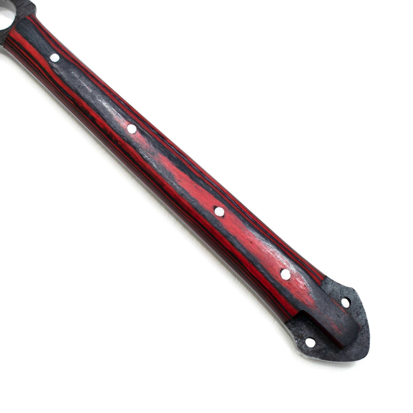 Titan International Damascus Axe Hand Forged Carbon Tomahawk BY TITAN TK-010: Red