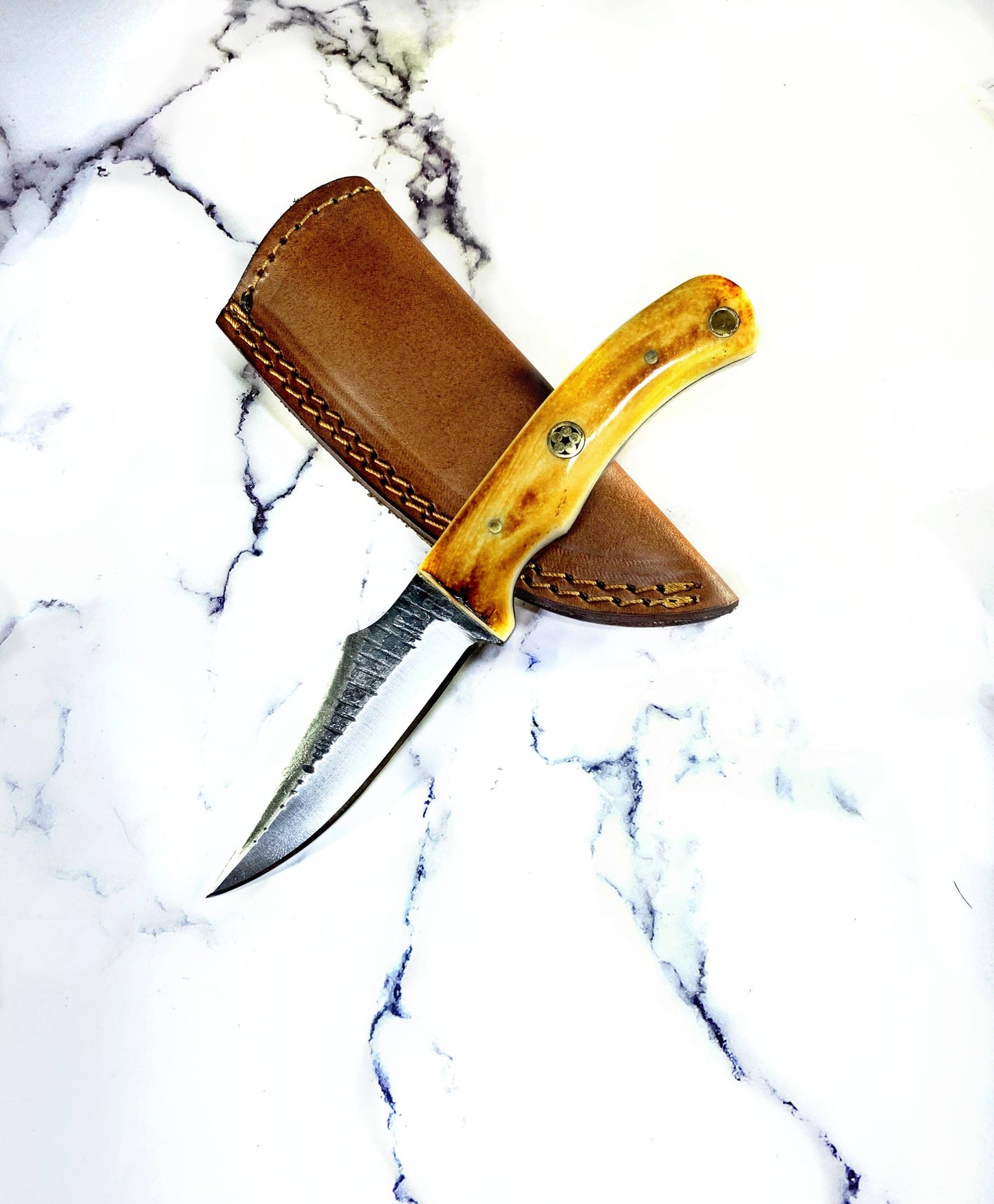 Titan International Damascus Knife Titan International - Carbon Skinning/hunting Knife Tc-59