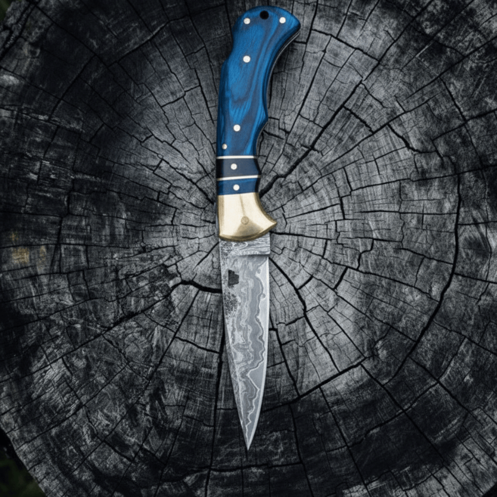 Titan International Titan International - Blue Ridge Damascus Folding Knife