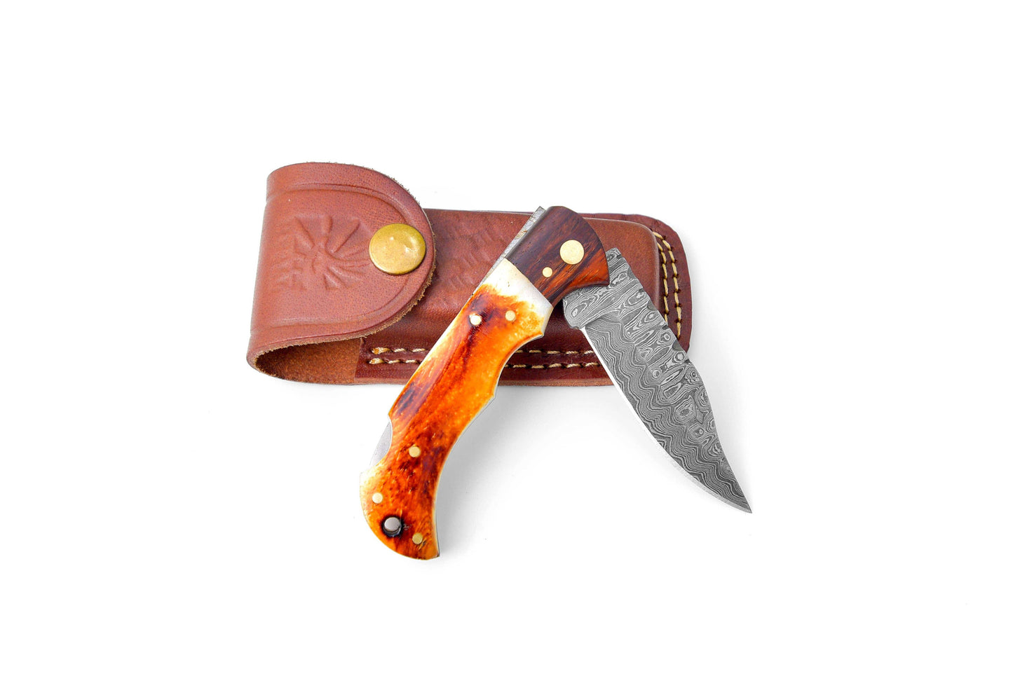 Titan International Titan International - Damascus steel pocket knife Limited Run TF-070