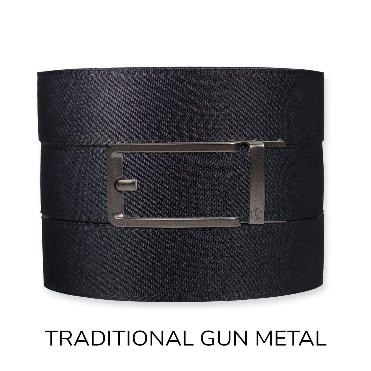 Tough Apparel Tough Apparel - Black Canvas+ Ratchet Belt & Buckle Set: Traditional Gun Metal