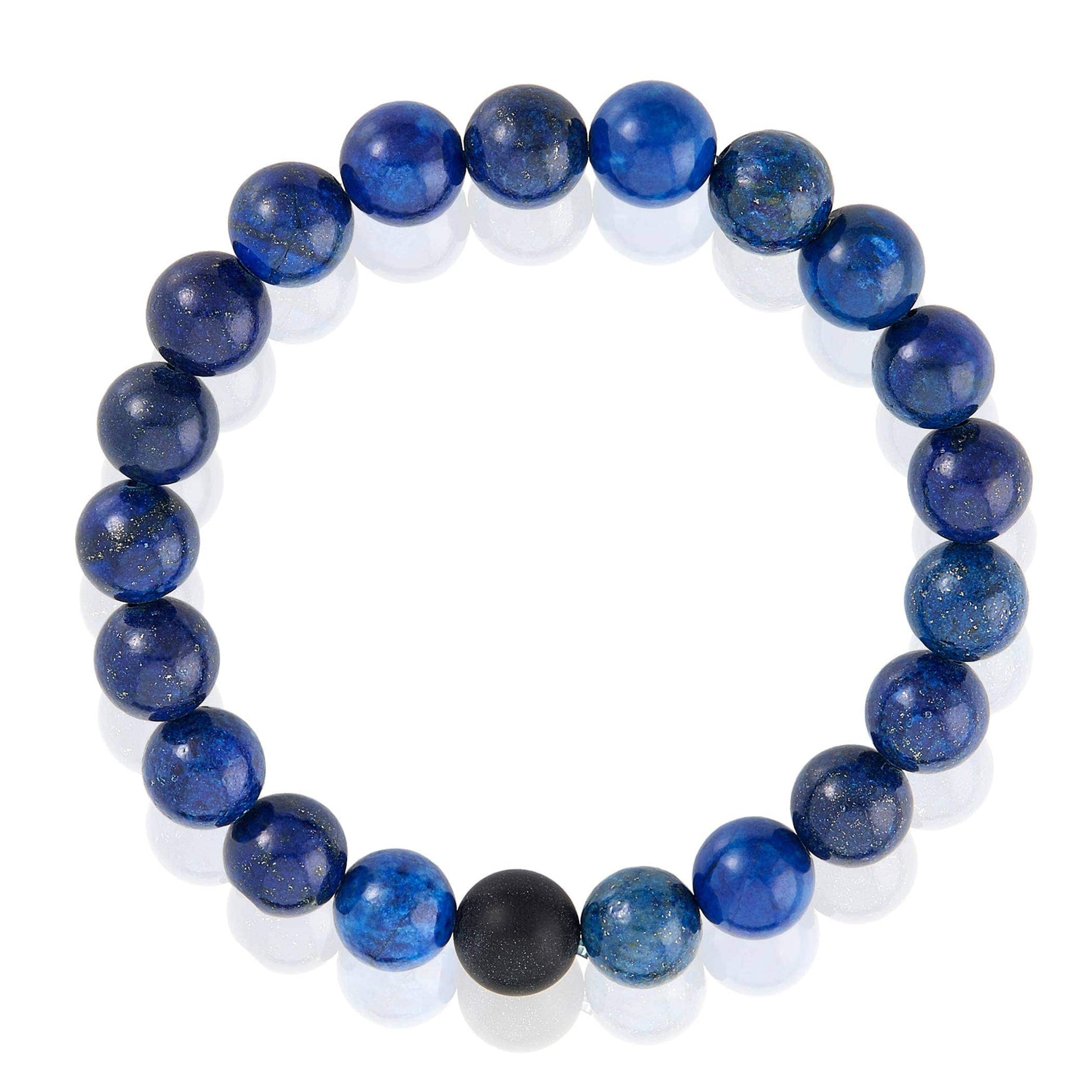 West Coast Jewelry West Coast Jewelry - Polished Natural Stone Bead Stretch Bracelet (10mm): Jasper