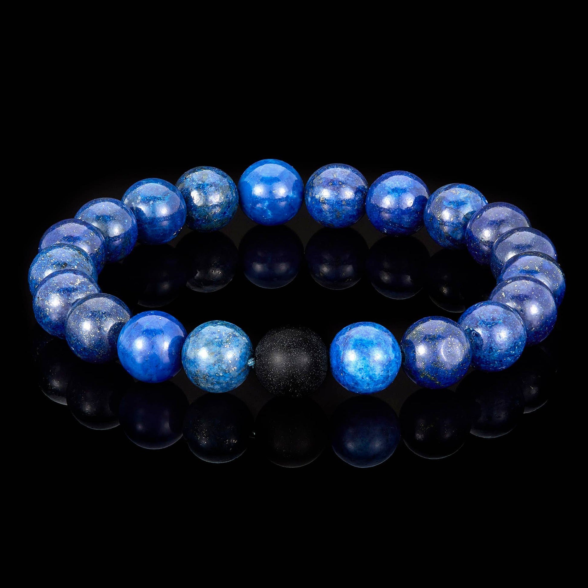 West Coast Jewelry West Coast Jewelry - Polished Natural Stone Bead Stretch Bracelet (10mm): Jasper