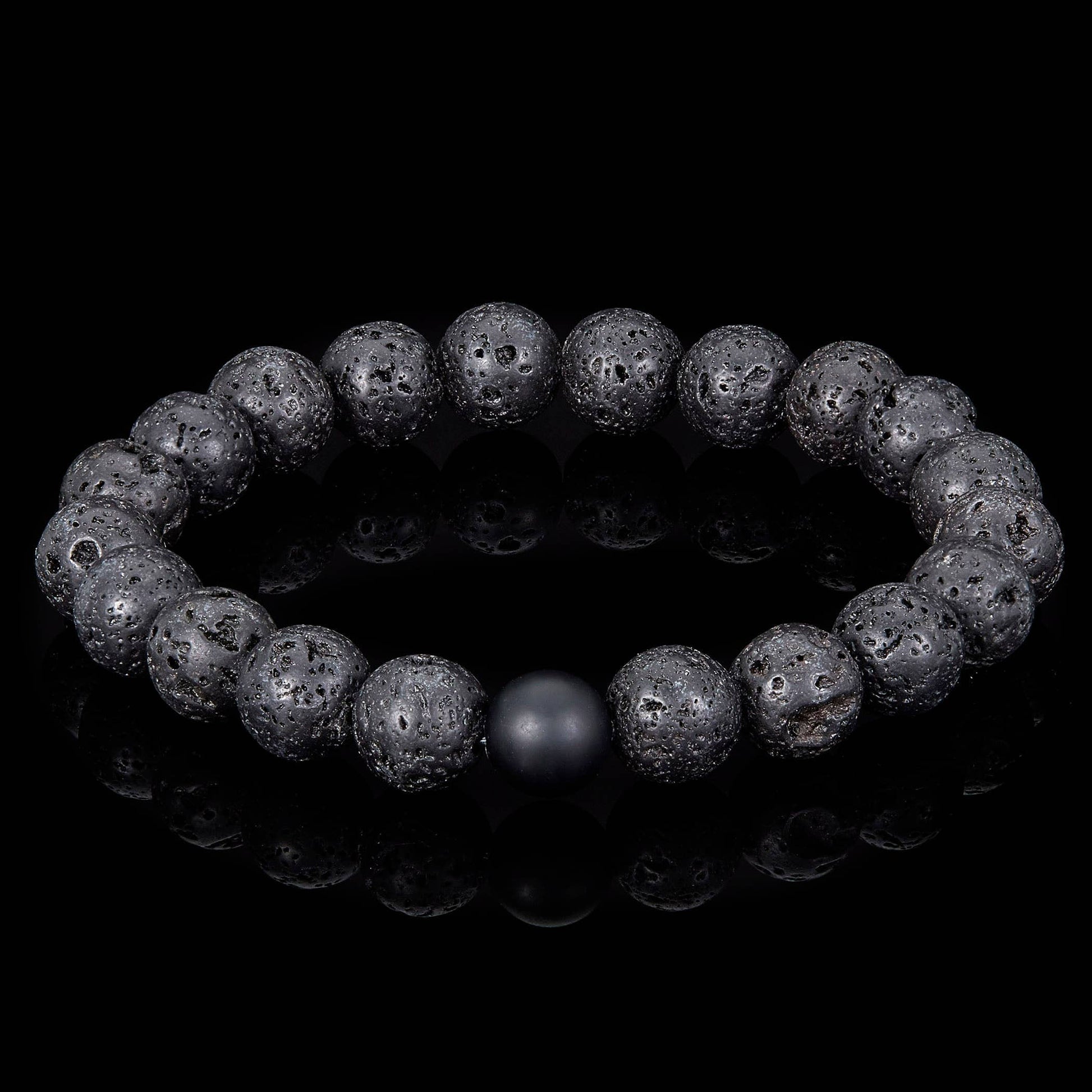 West Coast Jewelry West Coast Jewelry - Polished Natural Stone Bead Stretch Bracelet (10mm): Jasper