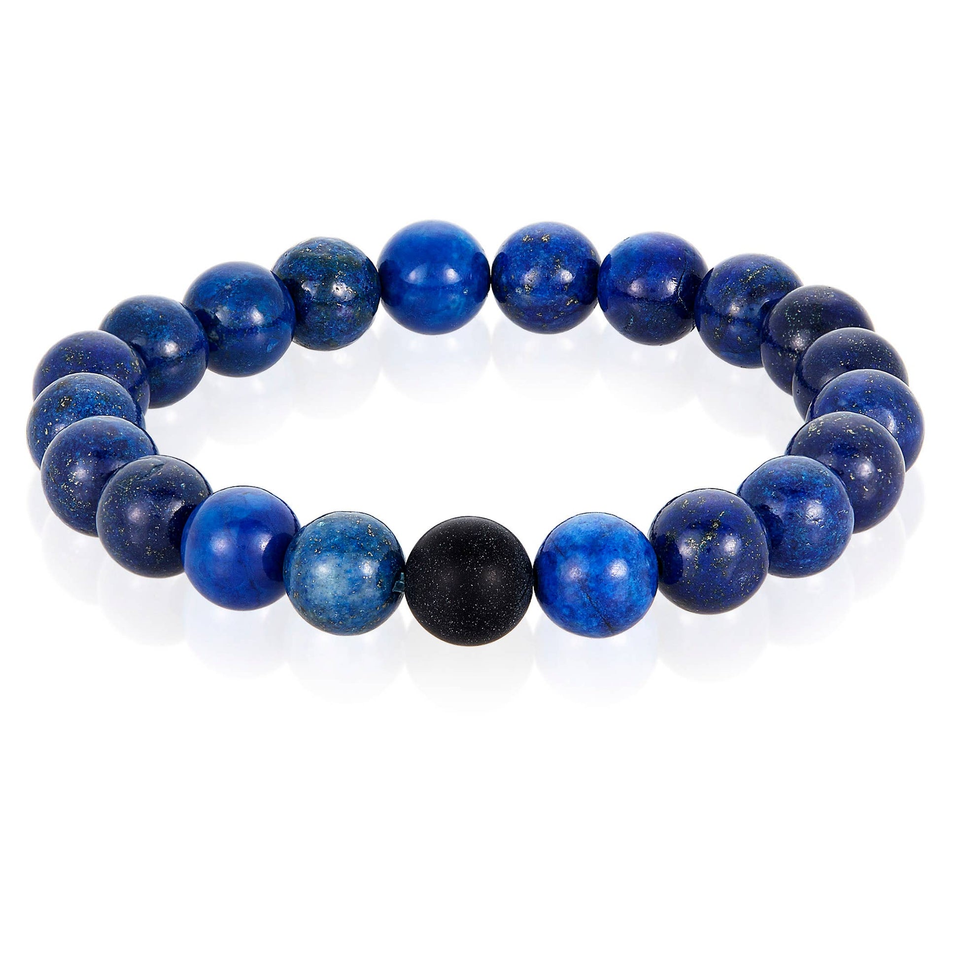 West Coast Jewelry West Coast Jewelry - Polished Natural Stone Bead Stretch Bracelet (10mm): Jasper
