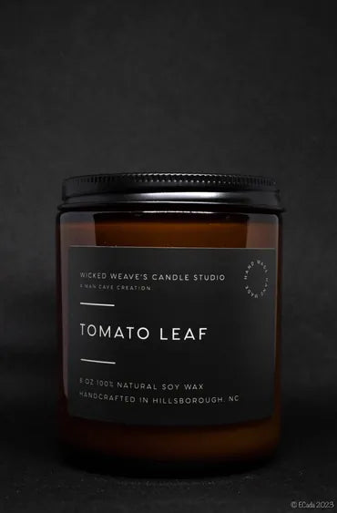 Wicked Weave’s Candle Studio Candles Tomato Leaf 8 oz. Soy Wax Candle