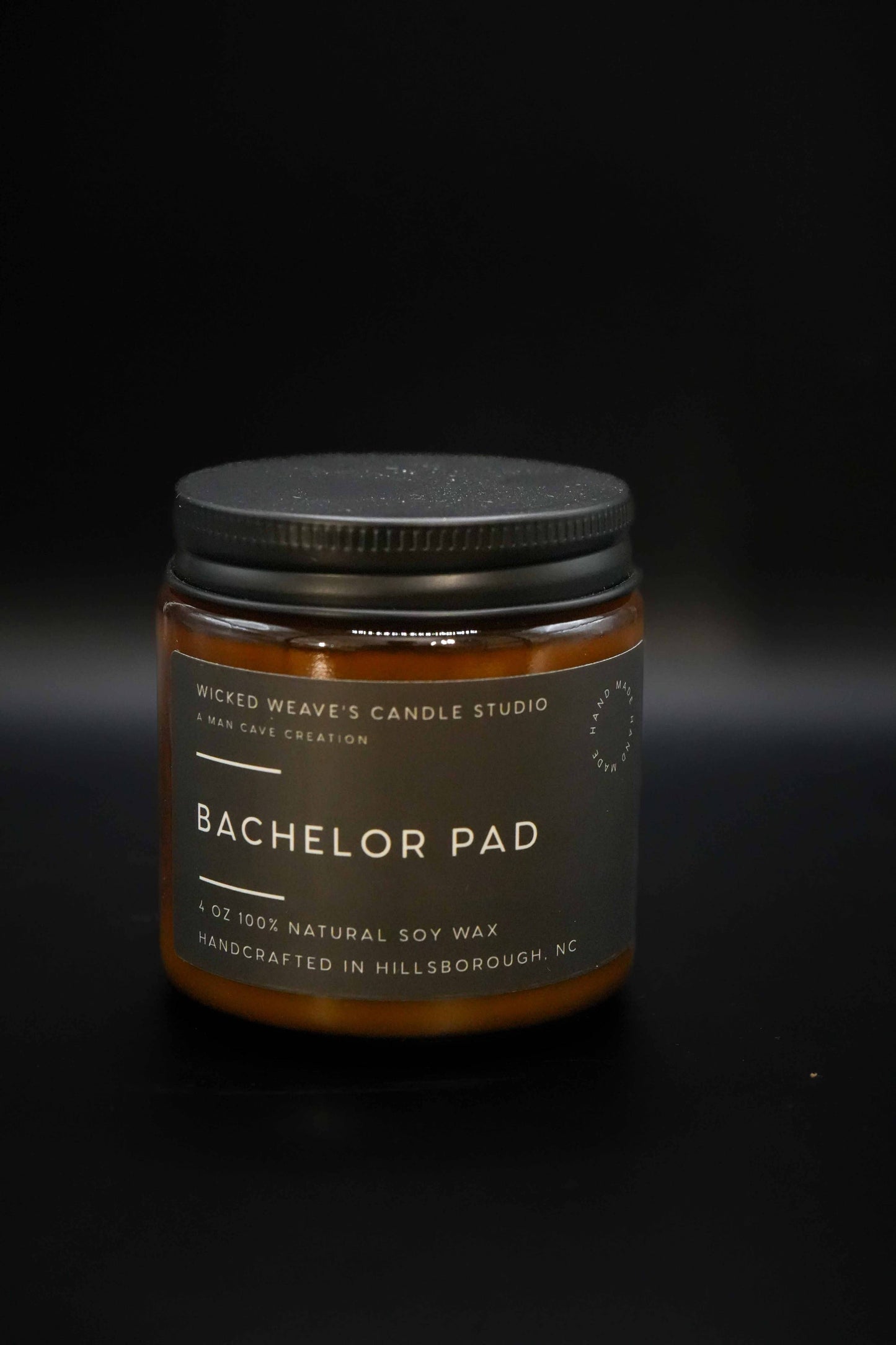 Wicked Weave’s Candle Studio Wicked Weave’s Candle Studio - Bachelor Pad Soy Wax Candle (4 Size Options): 2.4 oz Wax Melt