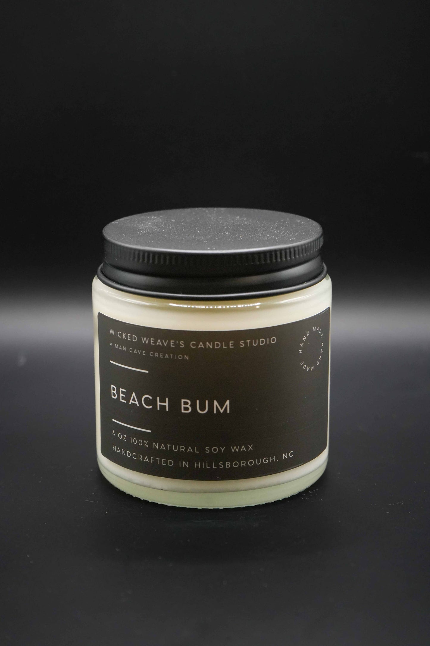 Wicked Weave’s Candle Studio Wicked Weave’s Candle Studio - Beach Bum Soy Wax Candle (4 Size Options): 8 oz Jar Candle