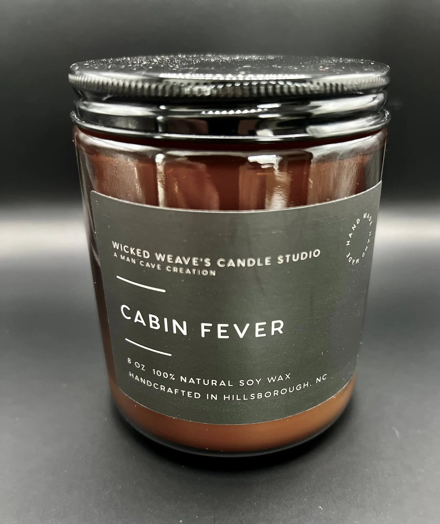 Wicked Weave’s Candle Studio Wicked Weave’s Candle Studio - Cabin Fever Soy Wax Candle (4 Size Options) : 8 oz Jar Candle
