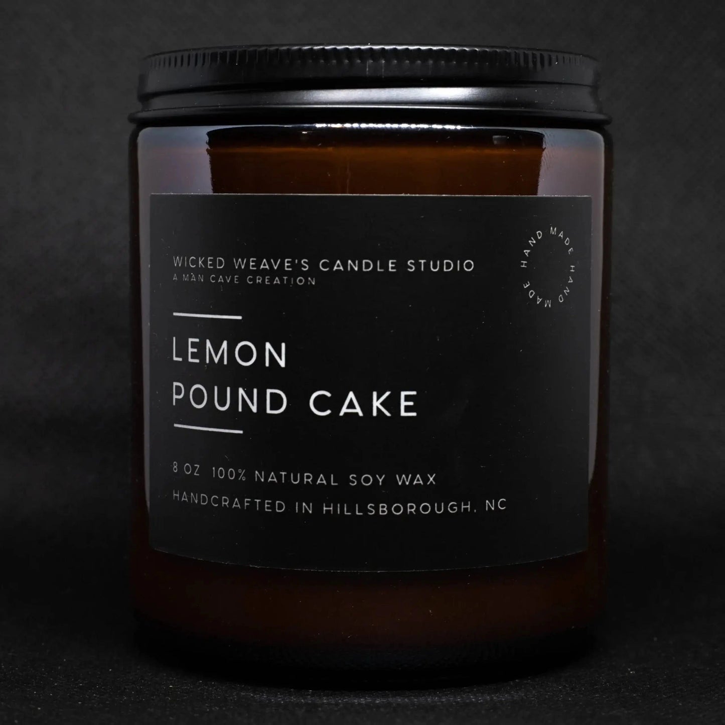 Wicked Weave’s Candle Studio Wicked Weave’s Candle Studio - Lemon Pound Cake Soy Wax Candle (4 Size Options): 4oz Jar Candle