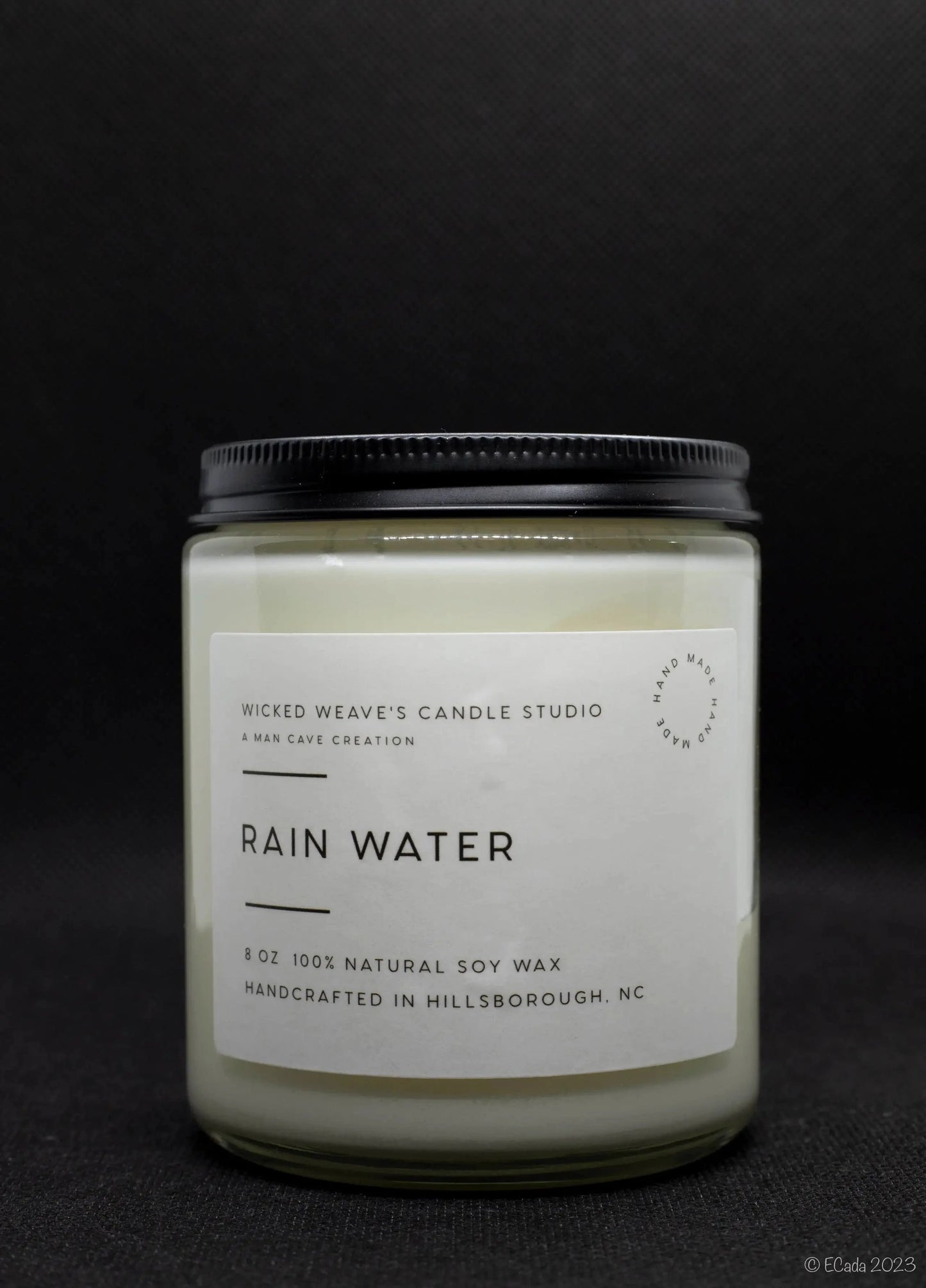 Wicked Weave’s Candle Studio Wicked Weave’s Candle Studio - Rain Water Soy Wax Candle (4 Size Options): 8oz Jar Candle