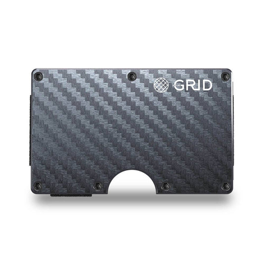 GRID Wallet Carbon Fiber / Carbon Fiber / 3.38"L x 2.12"W x 0.23"H Carbon Fiber - GRID Wallet