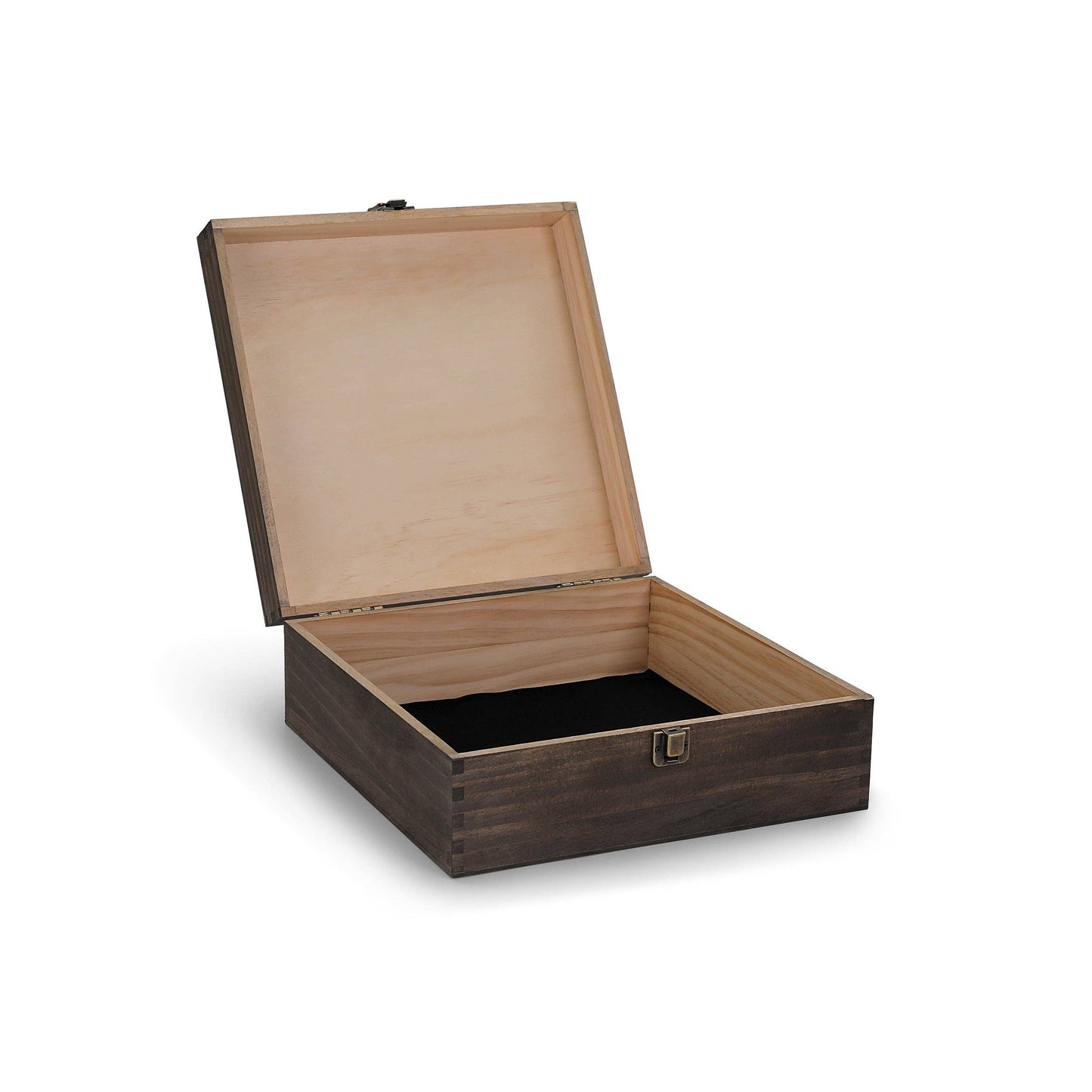 MakerFlo - Wood Memory Boxes, Large: Ebony (Black) / Singles