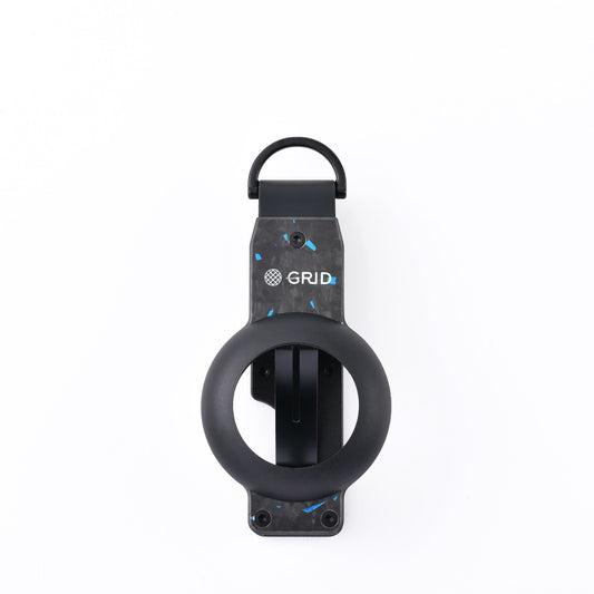 GRID Wallet - AirTag SMRTKey Organizer: Forged Carbon Blue