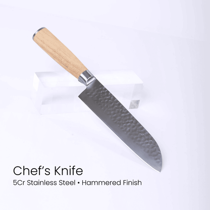 MakerFlo - Kitchen Knife Set with Magnetic Block Stand: Case of 5
