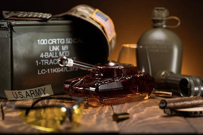 The Wine Savant /  Khen Glassware - Tank Whiskey Decanter - 1000ml