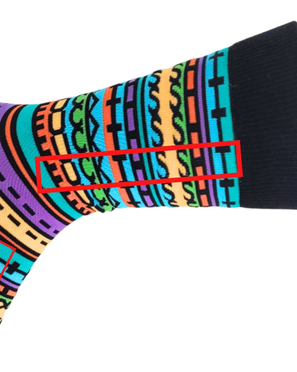 Fabdaz Fabdaz - Fuck This Shit - Sideways Secret Message - Men's Socks