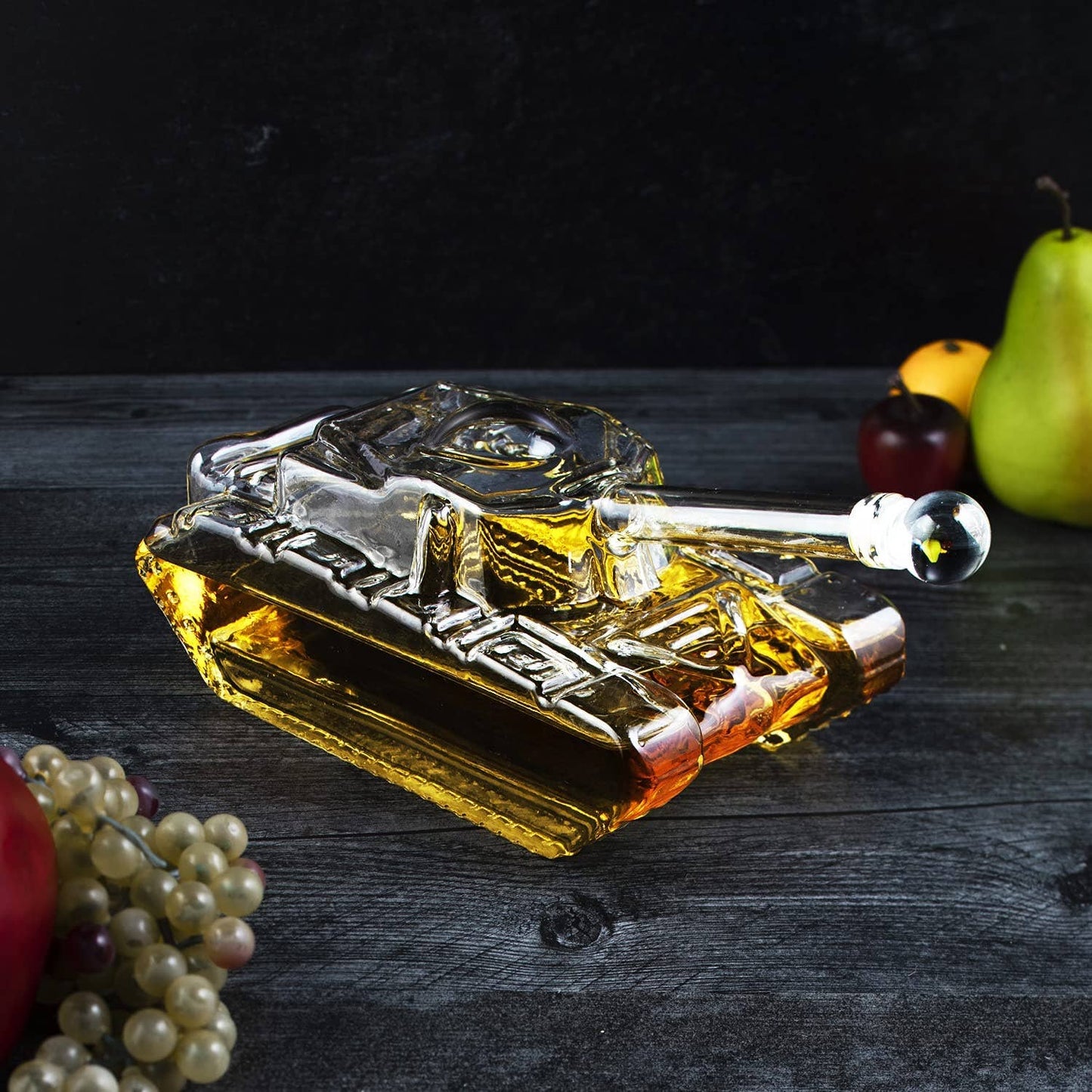 The Wine Savant /  Khen Glassware - Tank Whiskey Decanter - 1000ml