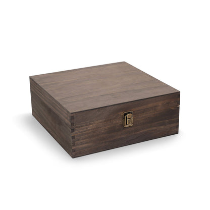 MakerFlo - Wood Memory Boxes, Large: Ebony (Black) / Singles