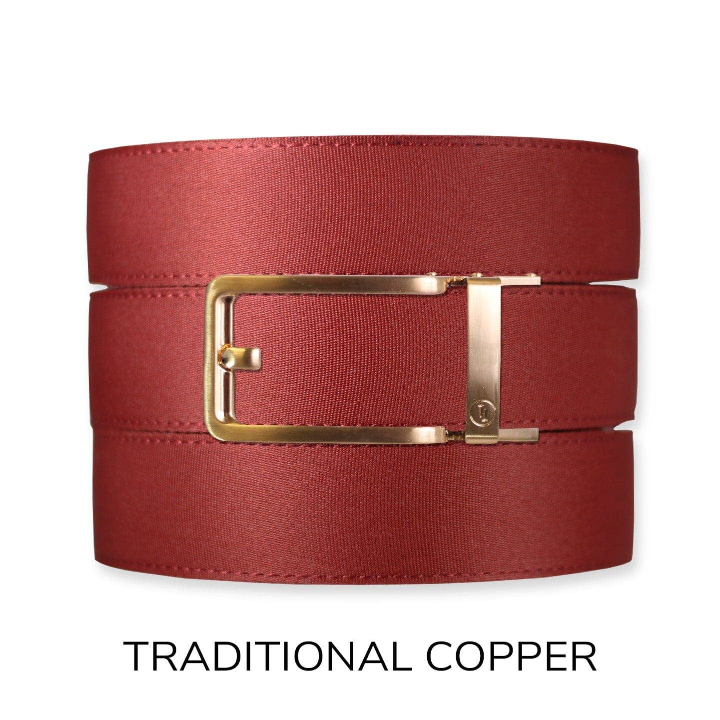 Tough Apparel - Brick Red Canvas+ Ratchet Belt & Buckle Set: American Flag - Gun Metal