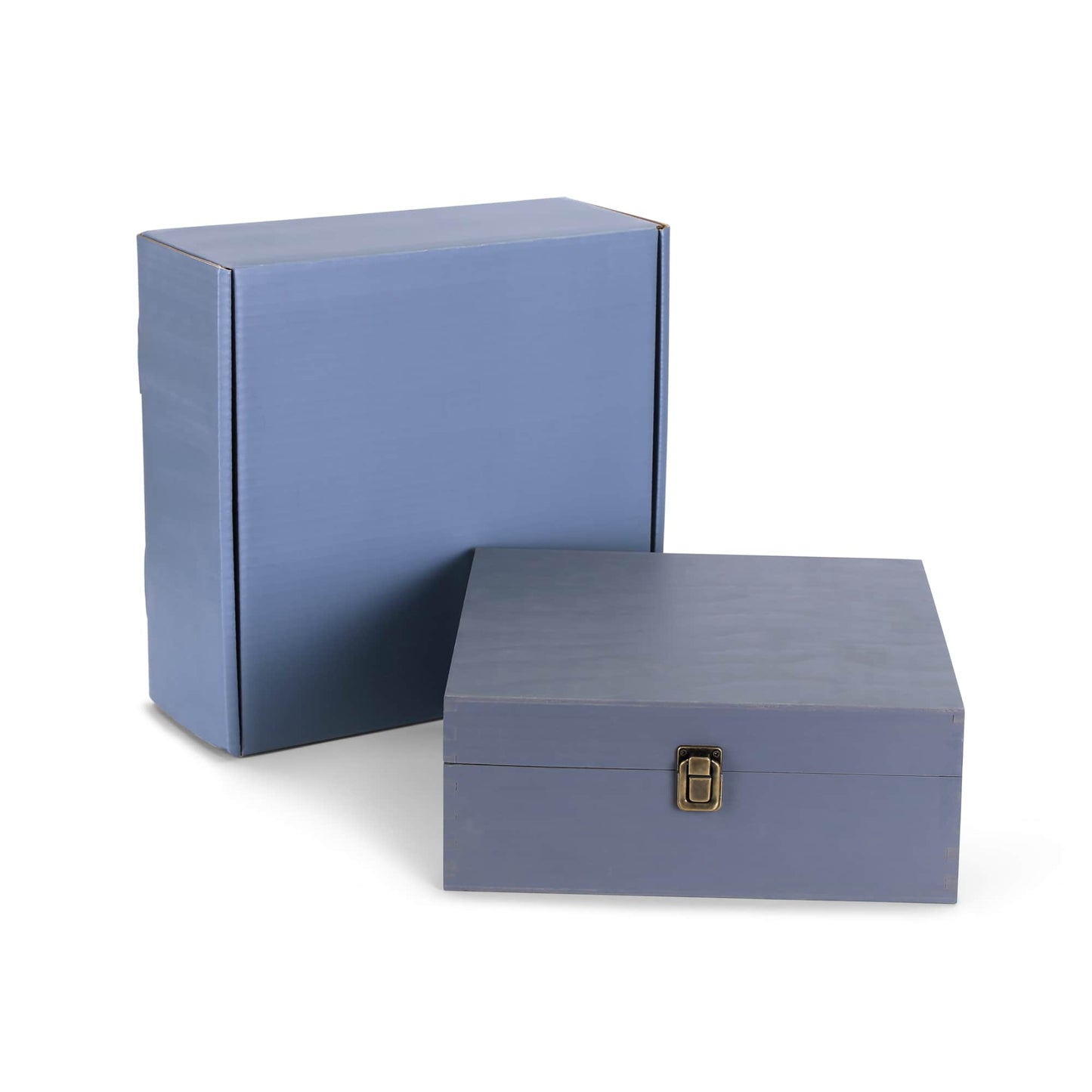 MakerFlo - Wood Memory Boxes, Large: Ebony (Black) / Singles
