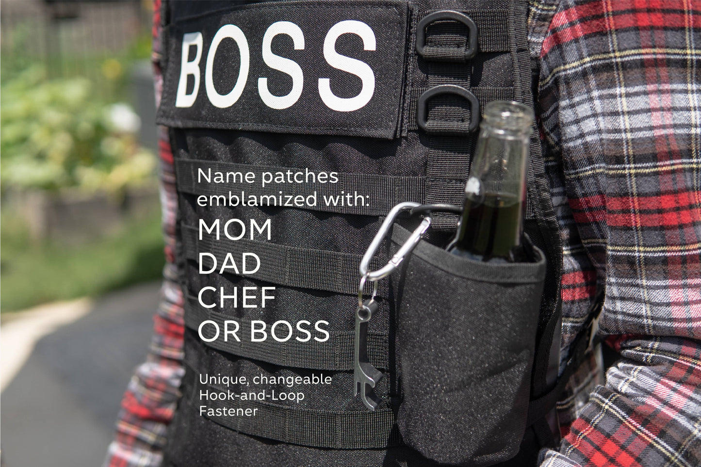CALIBER GOURMET / CAMPCO - Tactical BBQ Apron W/ Carabiner and Bottle Opener
