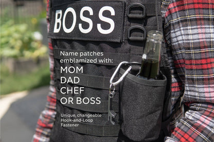 CALIBER GOURMET / CAMPCO - Tactical BBQ Apron W/ Carabiner and Bottle Opener