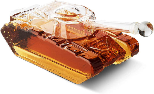 The Wine Savant /  Khen Glassware - Tank Whiskey Decanter - 1000ml