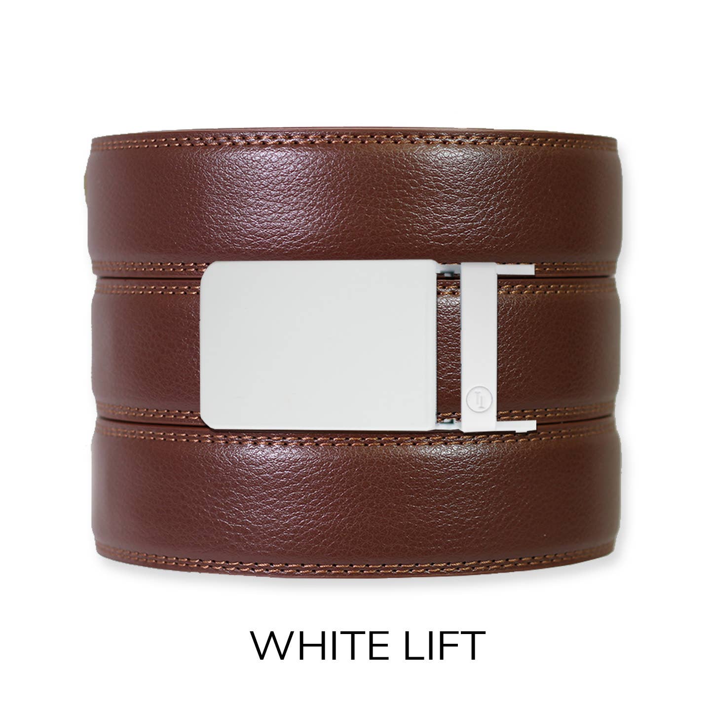 Tough Apparel - Chestnut Leather Ratchet Belt & Buckle Set: Traditional Bronze