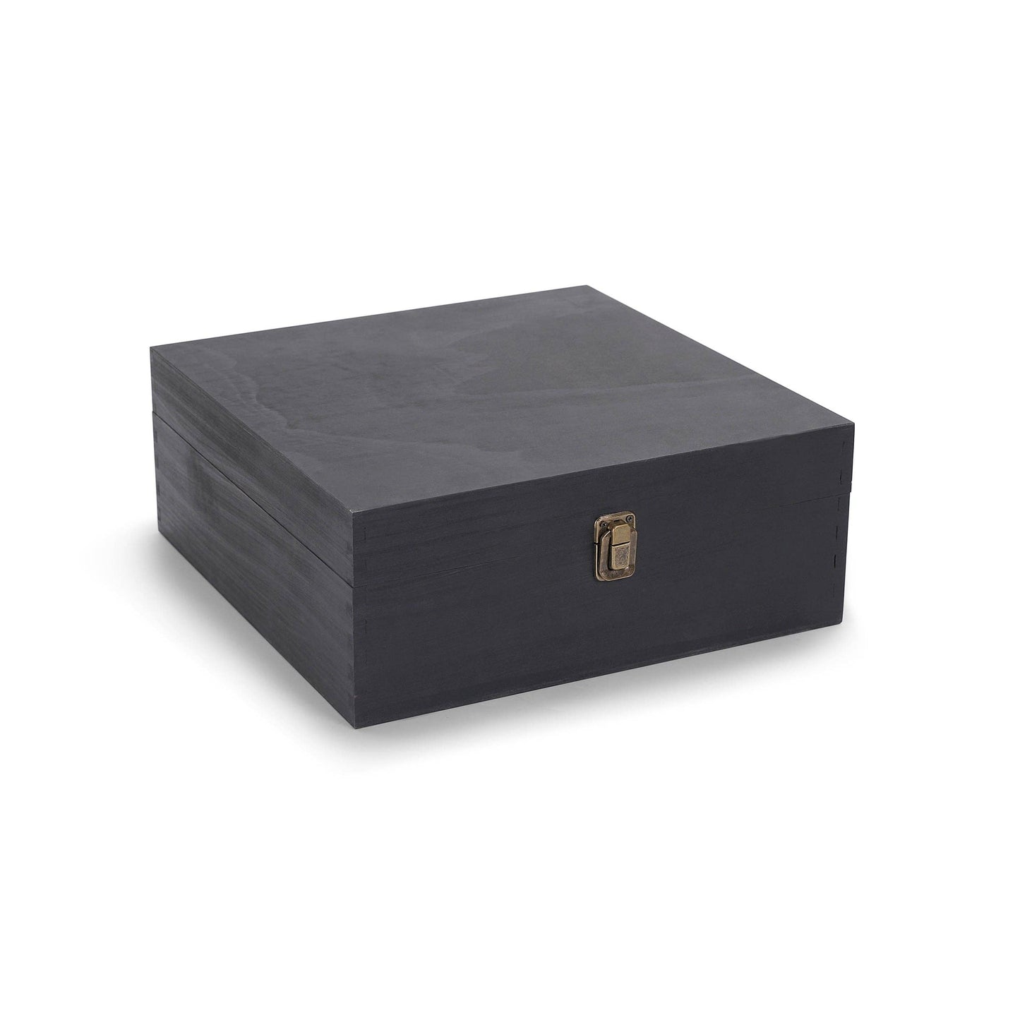 MakerFlo - Wood Memory Boxes, Large: Ebony (Black) / Singles