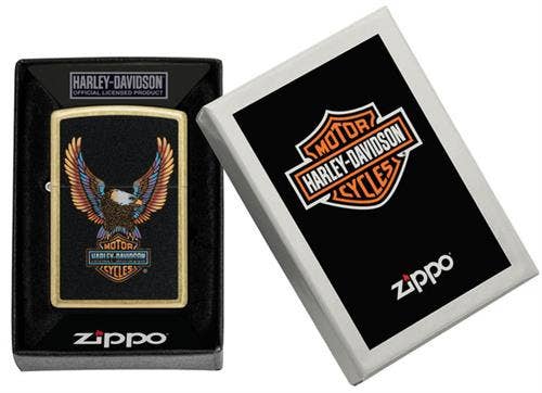 Scorpio Posters Scorpio Posters - Harley-Davidson Street Brass Zippo Lighter