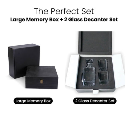 MakerFlo - Wood Memory Boxes, Large: Ebony (Black) / Singles
